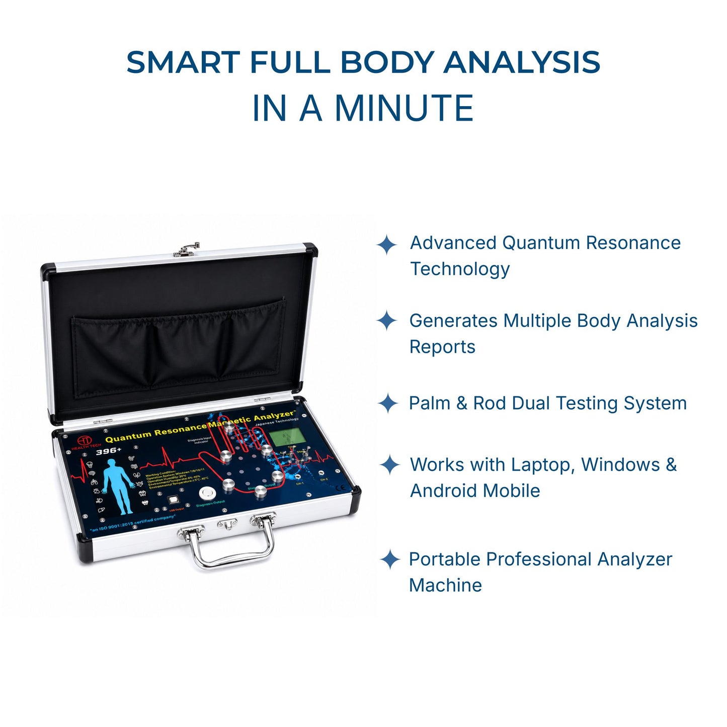 Raddzy 39G+ 3-in-1 Quantum Analyzer (Rod + Palm + Therapy)