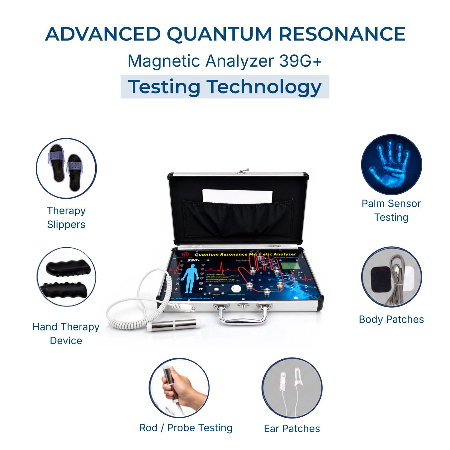 Raddzy 39G+ 3-in-1 Quantum Analyzer (Rod + Palm + Therapy)