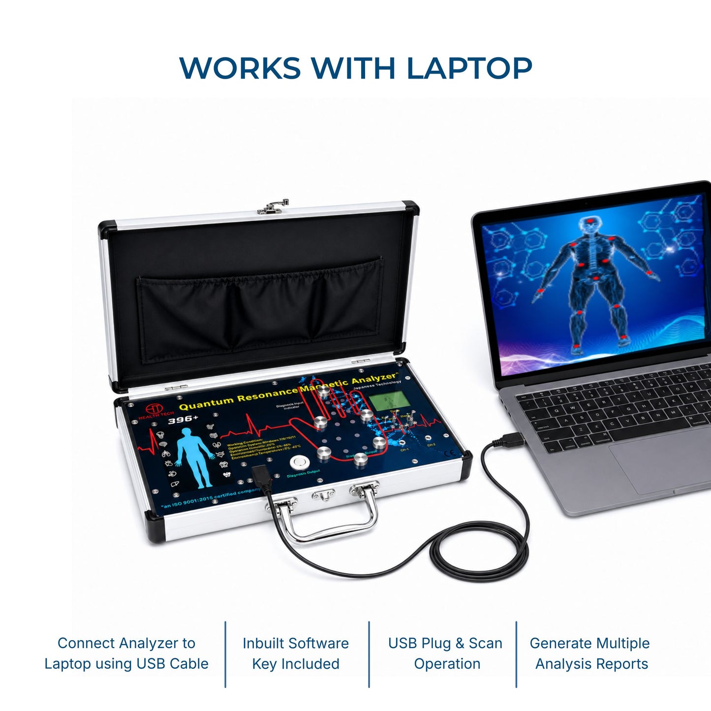 Raddzy 39G+ 3-in-1 Quantum Analyzer (Rod + Palm + Therapy)