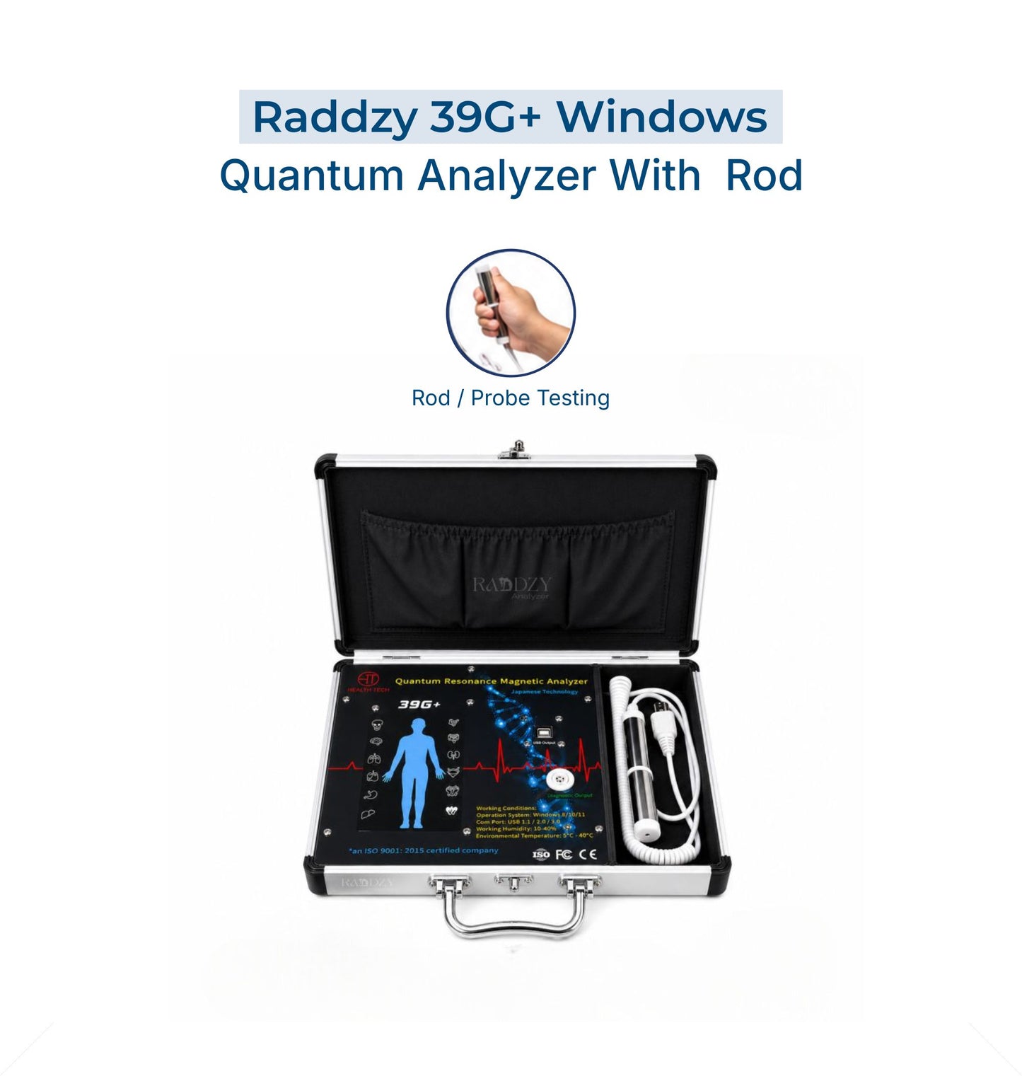 Raddzy 39G+ Windows Quantum Analyzer with Rod